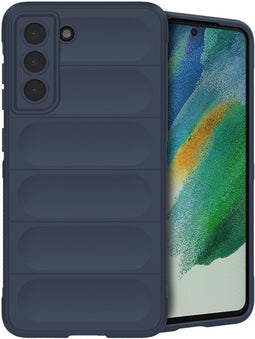 imoshion Hoesje - Geschikt voor Samsung Galaxy S21 FE - EasyGrip Backcover - Donkerblauw