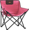 vidaXL Campingstoelen 2 st met vakje inklapbaar roze