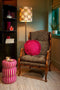 In The Mood Collection - Pom pon Sierkussen - H10 x Ø40 cm - Fuchsia