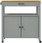 vidaXL - Keukentrolley - MONZA - 84x40x90 - cm - massief - grenenhout