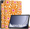 imoshion Tablet Hoes - Geschikt voor Samsung Galaxy Tab A9 Plus - Design Trifold Bookcase - Orange Flower Connect