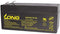 WP3.3-12 Kung Lange loodbatterij met 12 volt en 3300 mAh capaciteit, Faston-contacten van 4,8 mm