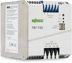 Wago 787-742 - DIN-rail netvoeding 24 V 20 A 480 W - 1 uitgang