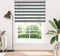vidaXL - Zebra - rolgordijn - 160x200 - cm - stofbreedte - 155,9 - cm - donkergrijs