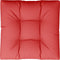 vidaXL - Palletkussen - 80x80x12 - cm - stof - rood