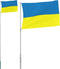 vidaXL - Vlag - met - vlaggenmast - Oekraïne - 5,55 - m - aluminium