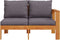 vidaXL - Tuinbank - met - 1 - armleuning - 2-zits - massief - acaciahout