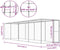 vidaXL - Kattenkooi - 6x1,5x1,5 - m - gegalvaniseerd - staal