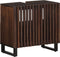 vidaXL - Wastafelkast - 62x34x58 - cm - massief - mangohout - bruin