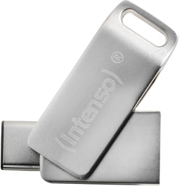 Intenso cMobile Line - USB-stick - 64GB - USB-C en USB-A - Zilver