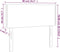 vidaXL - Hoofdbord - 90x5x78/88 - cm - stof - groen