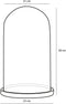 Mica Decorations Hella Stolp - H37 x Ø23 cm - Glas & Hout