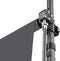 tectake® Klemluifel - Balkonluifel - Hoogte verstelbaar - UV-bestendig - Waterafstotend - Breedte 200 cm - Antraciet