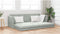 vidaXL - Vloersofa - Bed - 2-in-1 - Lichtgrijs - 213x144x60 - cm - Fluwelen