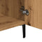 vidaXL - Dressoir - 90x34x80 - cm - bewerkt - hout - artisanaal - eikenkleur