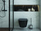 Metaltex Cleany - Toiletborstel met houder - WC Borstel - RVS - Incl. bevestigingsmateriaal voor aan de muur - 13x8x47 cm