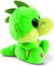 Nici pluche knuffel - draak Mcdamon - groen - 15 cm