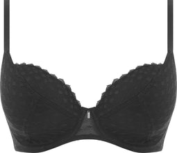 Freya Signature - UW Padded Plunge Bra - Maat 75F - Zwart