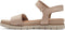Tamaris COMFORT Essentials - Dames Sandalen - Klittenbandsluiting Comfort Fit - Beige Nubuk - Maat 38