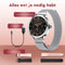 Golden Sound AMOLED Smartwatch Dames - Stappenteller - Slaapmonitor - 40mm - Zilver (3 extra bandjes)