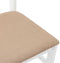 vidaXL - Eetkamerstoelen - met - kussens - 2 - st - massief - hout - rubber - wit