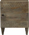 vidaXL - Nachtkastje - 40x33x46 - cm - massief - mangohout - lichtgrijs