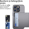iMoshion Hoesje Geschikt voor iPhone 15 Pro Hoesje - Ruimte voor 2 pasjes - iMoshion Backcover met pasjeshouder - Grijs