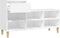 vidaXL - Schoenenkast - 102x36x60 - cm - bewerkt - hout - bruin - eikenkleur