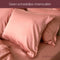 Coco & Cici - Tencel Sateen Dekbedovertrek 140 x 200 cm - 1 Persoons Beddengoed - Terra Roze - Lyocell - Hypoallergeen & Extra Zacht - 1 Kussensloop (60x70)