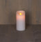 Anna's Collection Led kaars/stompkaars - wit - H15 x D7,5 cm - wax - bewegende vlam