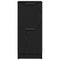 vidaXL - Zwarte - Eiken - Dressoir - - - 30x30x70 - cm, - Gemaakt - van - Engineered - Hout