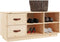 vidaXL - Schoenenbank - 100x34x45 - cm - massief - grenenhout - grijs
