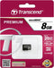 Transcend microSDHC Class 10 8GB - Extra opslagcapaciteit - Water- en schokbestendig