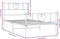 vidaXL - Bedframe - met - hoofd- - en - voeteneinde - metaal - wit - 75x190 - cm