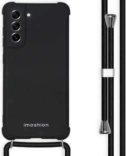 iMoshion Hoesje Geschikt voor Samsung Galaxy S21 FE Hoesje Met Koord - iMoshion Color Backcover met koord - Zwart
