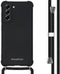 iMoshion Hoesje Geschikt voor Samsung Galaxy S21 FE Hoesje Met Koord - iMoshion Color Backcover met koord - Zwart