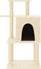 vidaXL - Kattenmeubel - met - sisal - krabpalen - 97 - cm - crèmekleurig