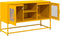 vidaXL - Tv-meubel - 100,5x39x60,5 - cm - staal - mosterdgeel