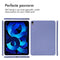 Accezz iPad Air (2020 - 2022) - Liquid Silicone Backcover met penhouder - Lila