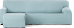 Hoes voor chaise longue met korte armleuning links Eysa BRONX Aquamarijn 110 x 110 x 310 cm