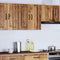 vidaXL - Keukenwandkast - Lucca - bewerkt - hout - oud - houtkleurig
