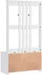 vidaXL - Halboom - SANDENS - wit - 87x40x159,5 - cm - massief - grenenhout