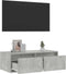 vidaXL - Tv-meubel - met - LED-verlichting - 75x35,5x25 - cm - betongrijs