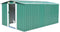 vidaXL - Tuinschuur - 257x392x181 - cm - metaal - groen