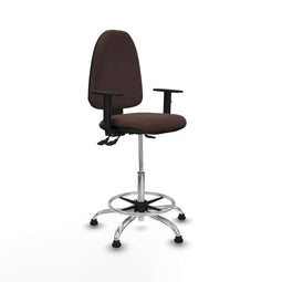Piqueras y Crespo B1D05RT - Bureaustoel - Hoogteverstelbaar met armleuning - Donkerbruin