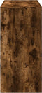 vidaXL - Bartafel - 102x50x103,5 - cm - bewerkt - hout - gerookt - eikenkleur