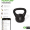 Tunturi PVC Kettle Bell - Kettlebell - 6 kg - Incl. gratis fitness app - Zwart