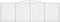 vidaXL - Schanskorf - gewelfd - 400x50x120/140 - cm - gegalvaniseerd - ijzer