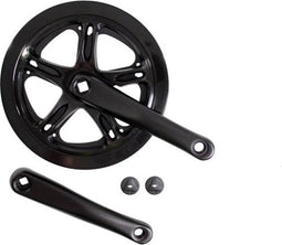 Crankstel 52t spieloos zwart + kettingrand