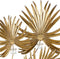 Wanddecoratie 77 x 11 x 96 cm Gouden Metaal